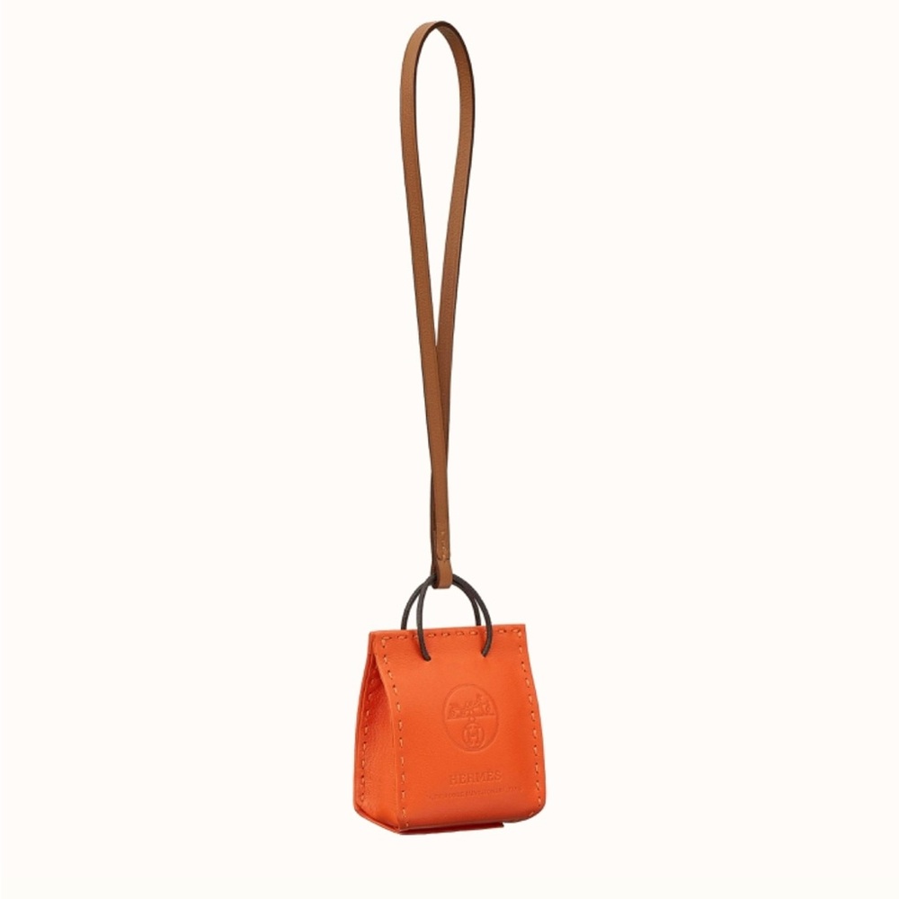BNIB Hermes Orange Bag Charm